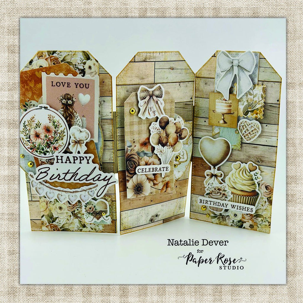 Paper Rose Heart and Home Embossed Die Cuts 35896 celebrate