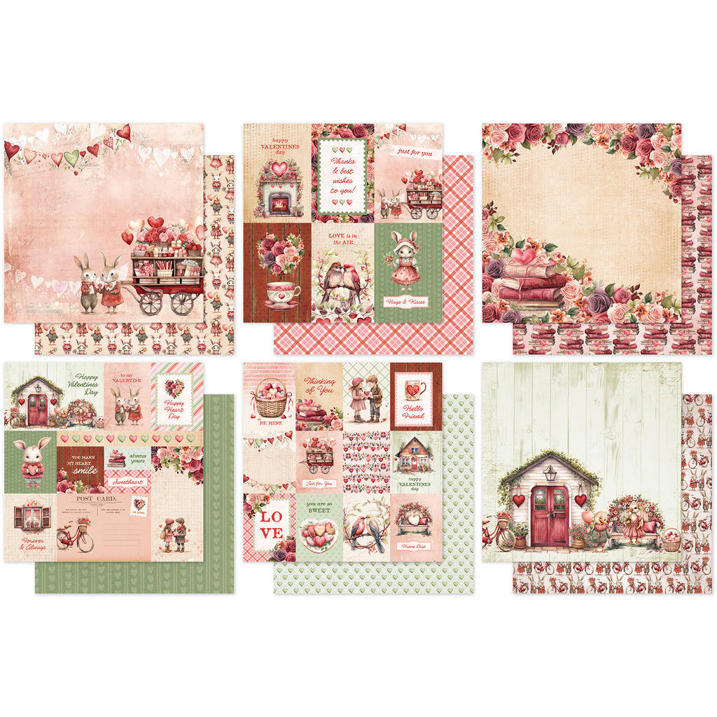 Paper Rose Heartwood House 6x6 Paper 35710 pages