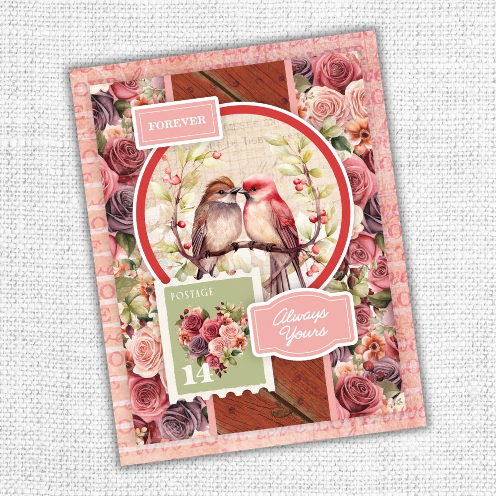 Paper Rose Heartwood House 6x8 Tags and Tickets Embossed Die Cuts 35845 bird
