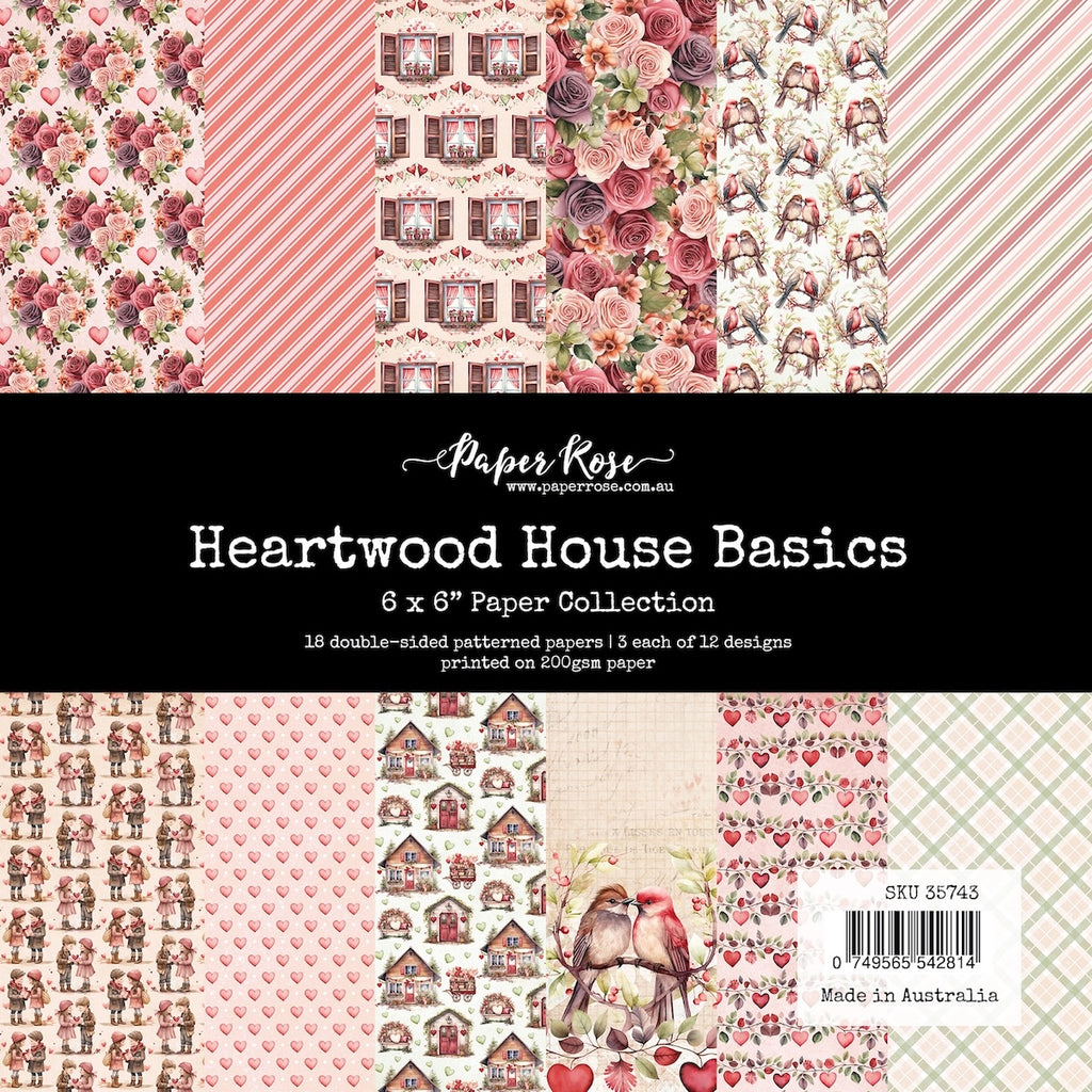 Paper Rose Heartwood House Basics 6x6 Paper 35743

