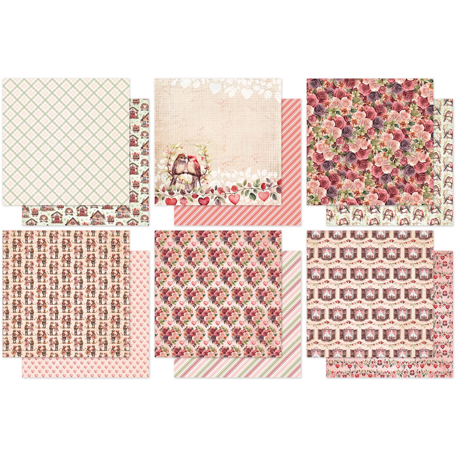 Paper Rose Heartwood House Basics 6x6 Paper 35743 pages