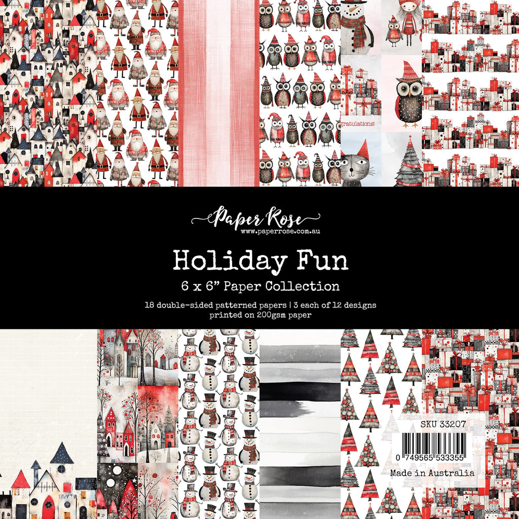 Paper Rose Holiday Fun 6x6 Paper Pack 33207