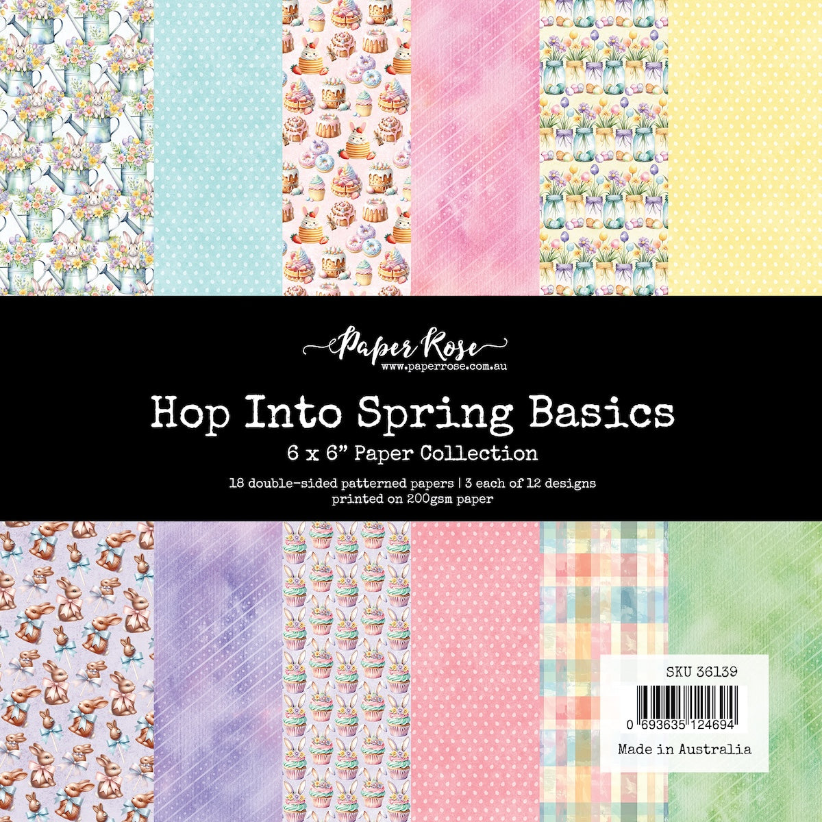 Paper Spring Collection Paper Rose Hop Into Spring Basics 6x6 Paper Collection 36139 – Simon ...