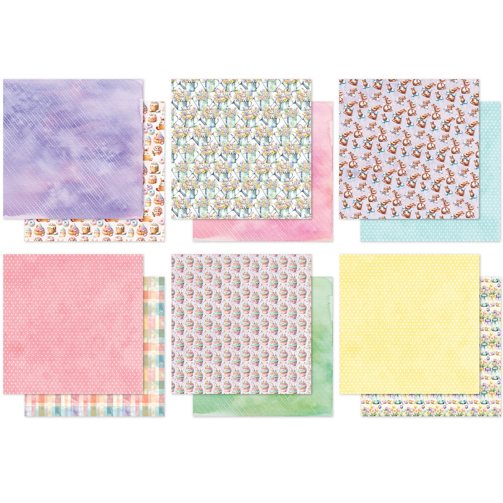 Paper Rose Hop Into Spring Basics 6x6 Paper Collection 36139 sheets