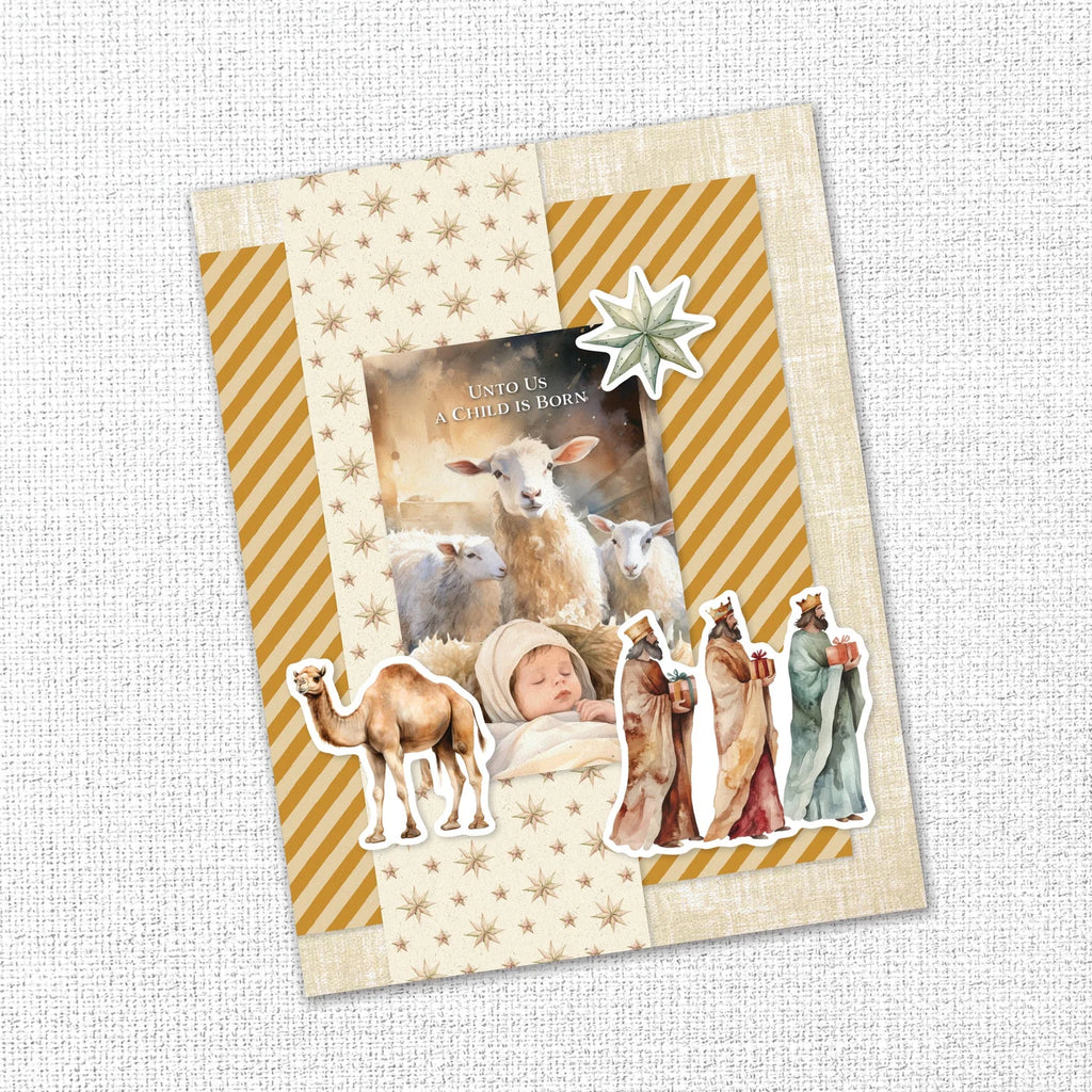 Paper Rose Joy To The World 12x12 Paper Pack 35503 wise men
