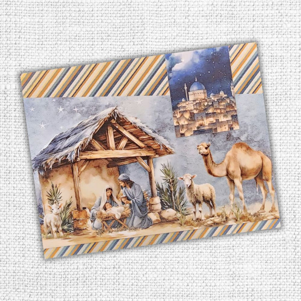 Paper Rose Joy To The World 6x6 Paper Pack 35500 manger