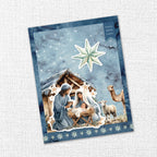 Paper Rose Joy To The World Embossed Die Cuts 35524 manger