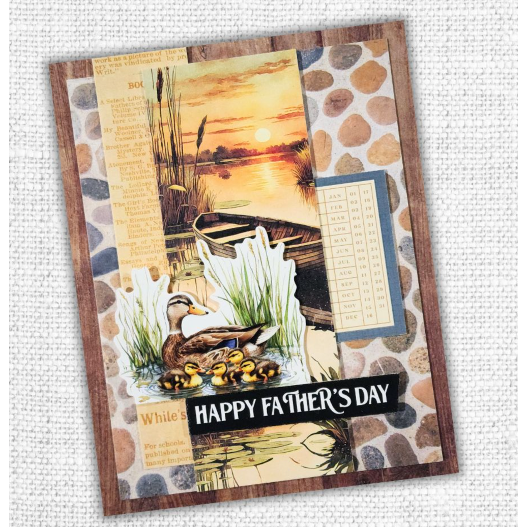 Paper Rose Lakeside Memories 12x12 Paper 34692 ducks