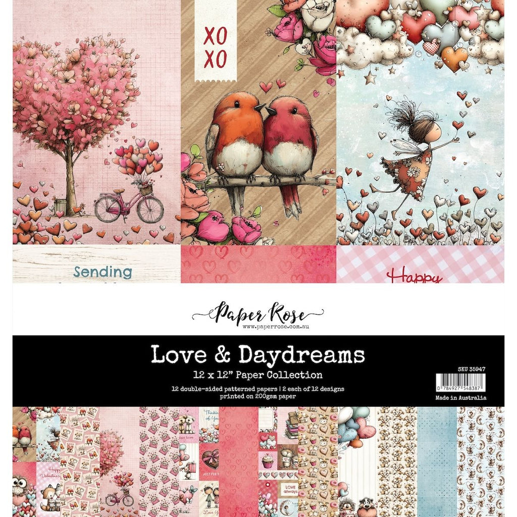 Paper Rose Love and Daydreams 12x12 Paper 35947