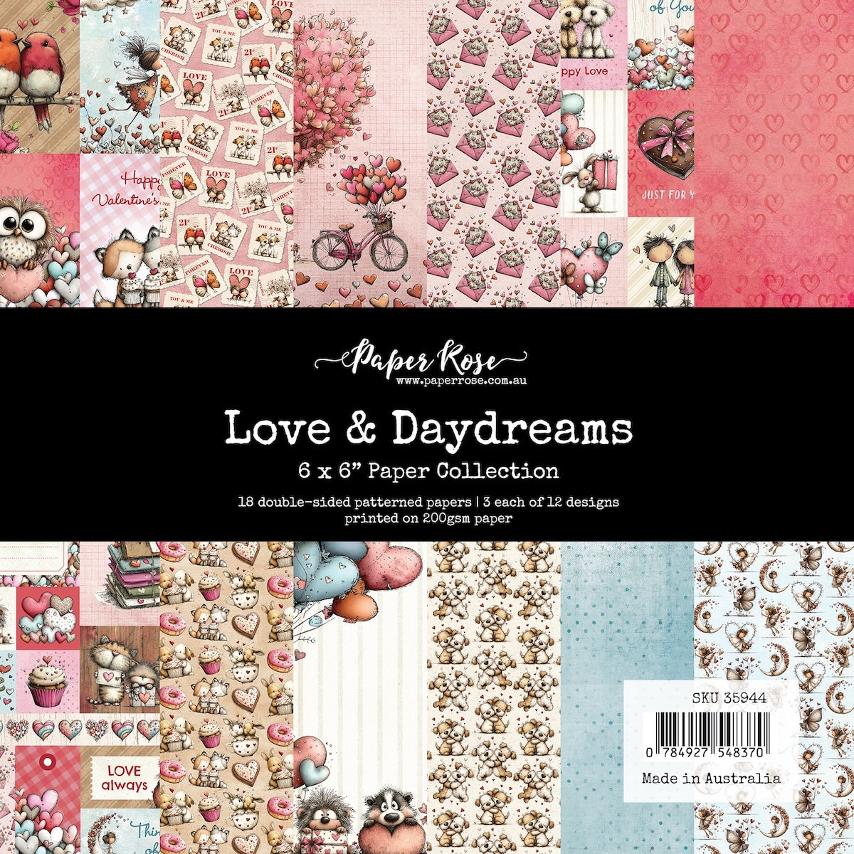 Paper Rose Love and Daydreams 6x6 Paper 35944