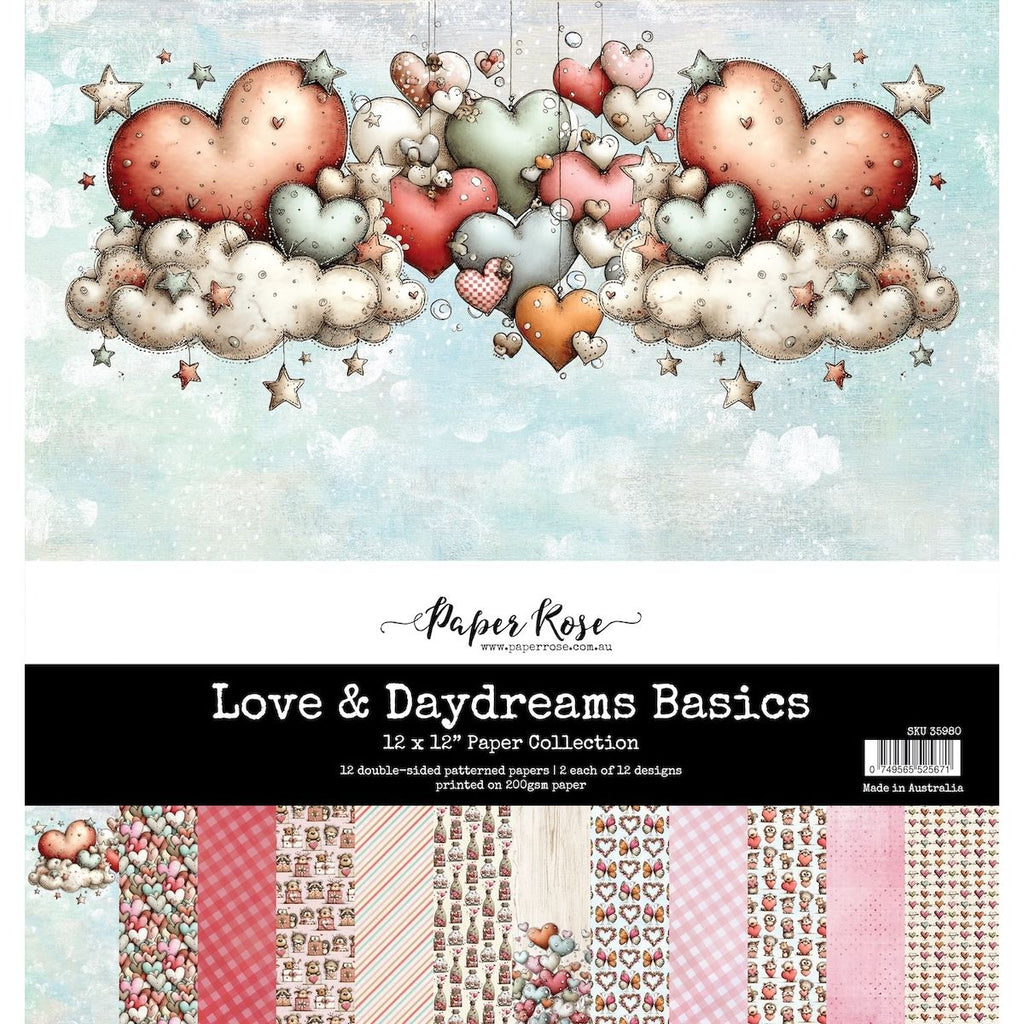 Paper Rose Love and Daydreams Basics 12x12 Paper 35980