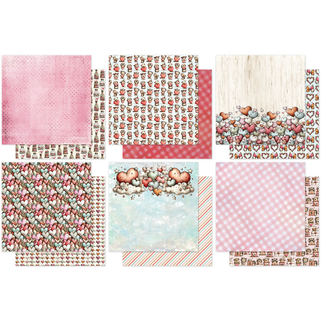 Paper Rose Love and Daydreams Basics 12x12 Paper 35980 sheets
