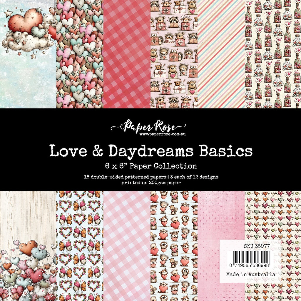 Paper Rose Love and Daydreams Basics 6x6 Paper 35977