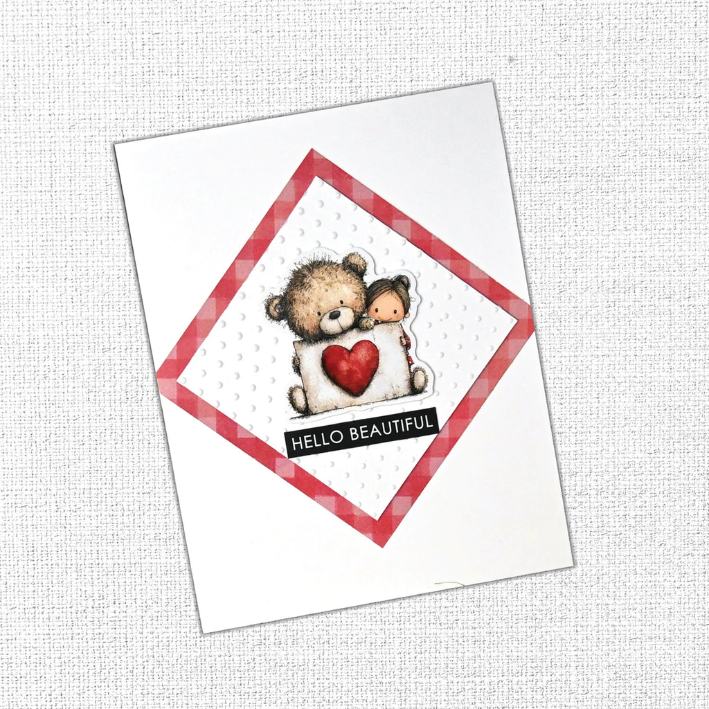 Paper Rose Love and Daydreams Embossed Die Cuts 35968 embossed background