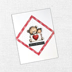 Paper Rose Love and Daydreams Embossed Die Cuts 35968 embossed background