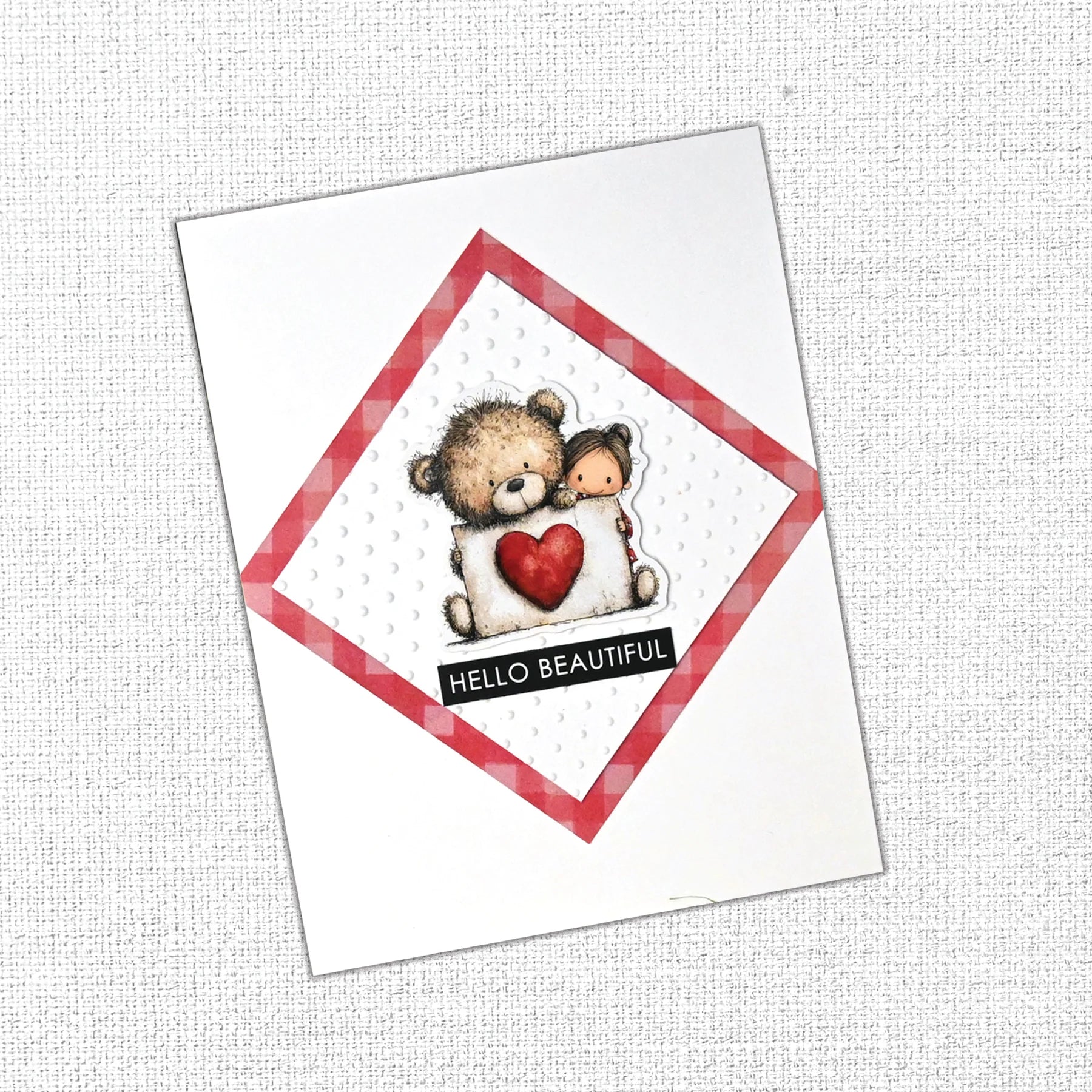 Paper Rose Love and Daydreams Embossed Die Cuts 35968 embossed background