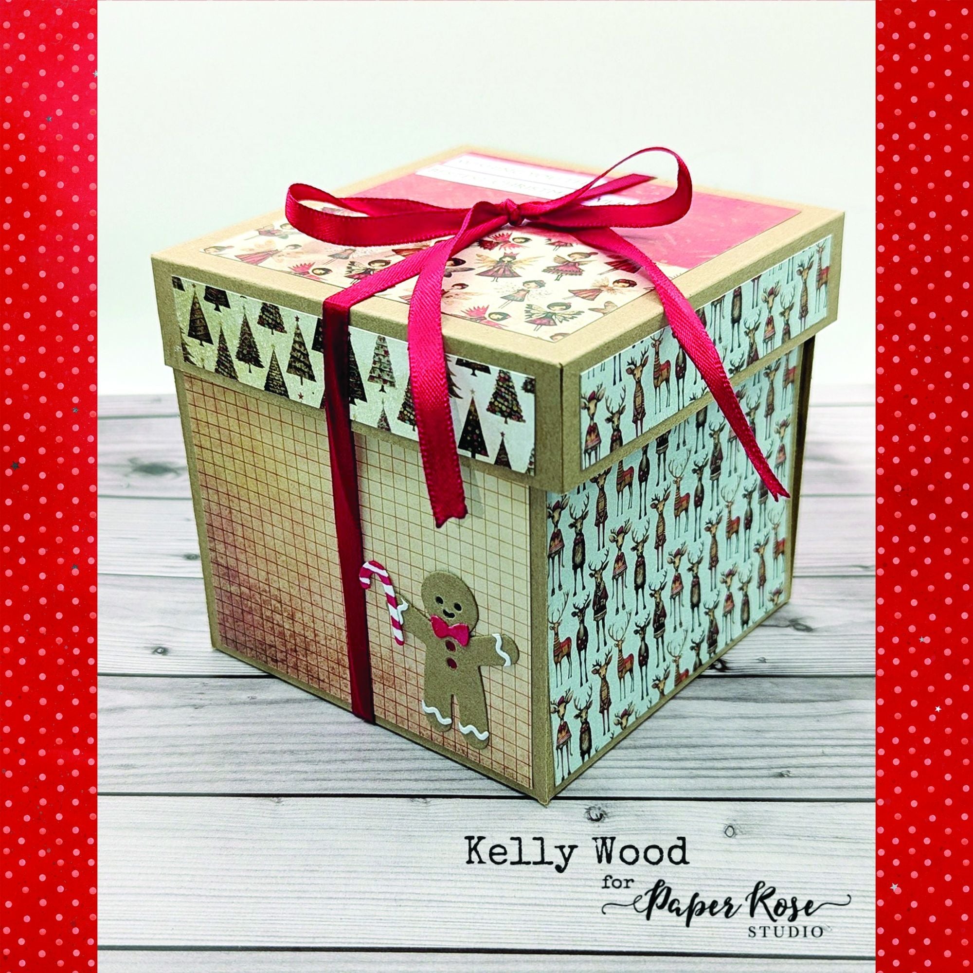 Paper Rose Merry and Bright Basics 6x6 Paper 35674 gingebread