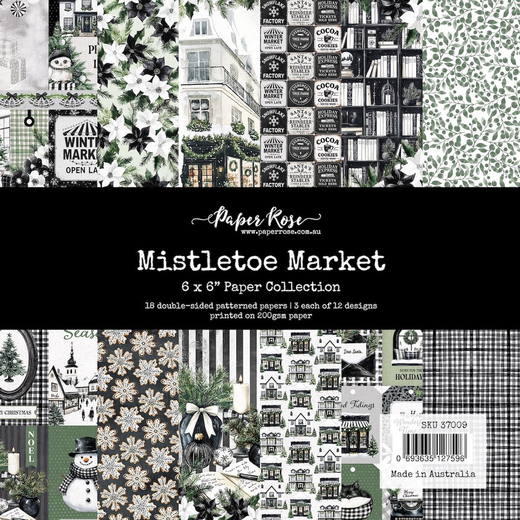 Paper Rose Mistletoe Market 6x6 Paper 37009