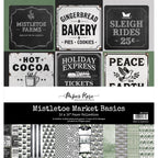 Paper Rose Mistletoe Market Basics 12x12 Paper 37045