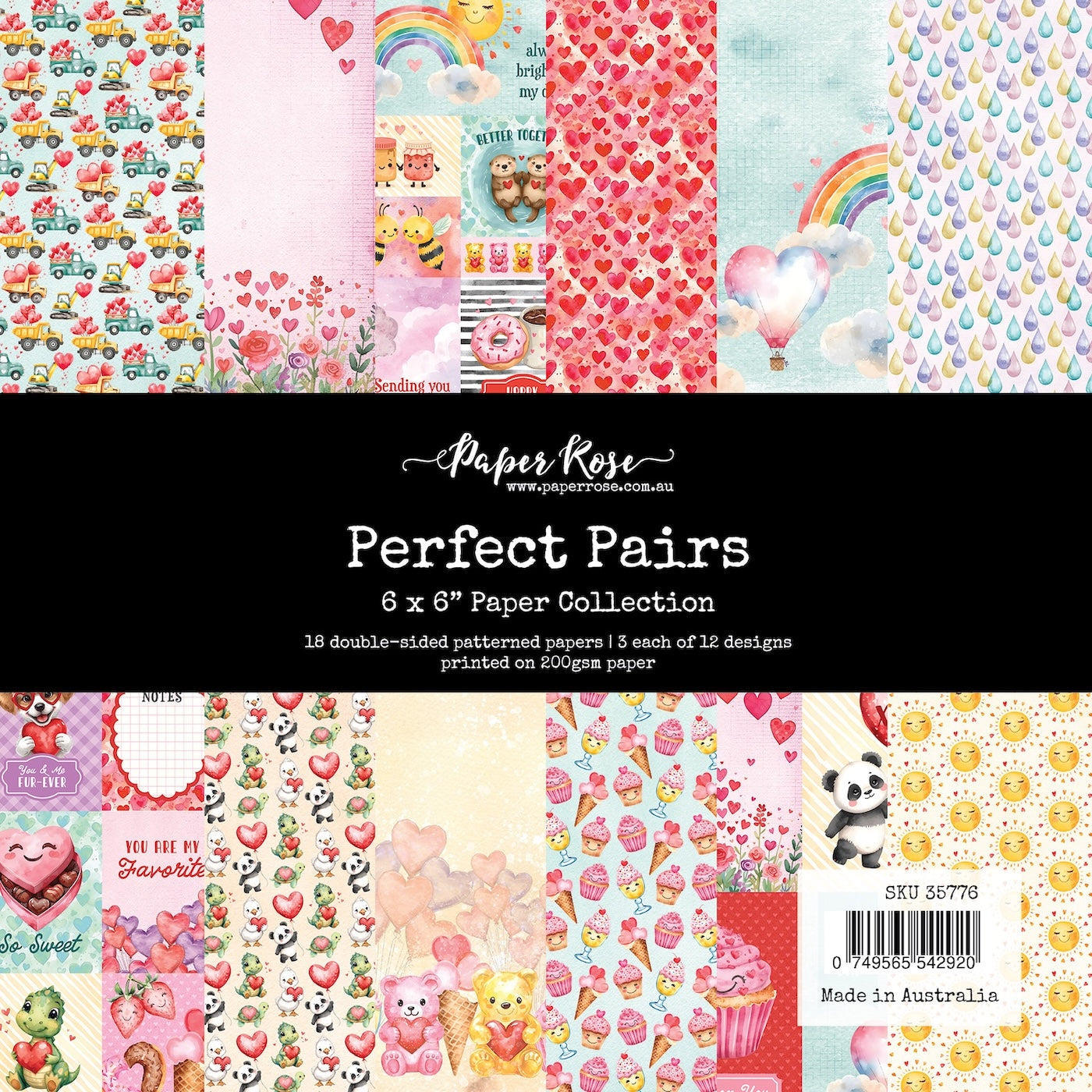 Paper Rose Perfect Pairs 6x6 Paper Pack 35776 