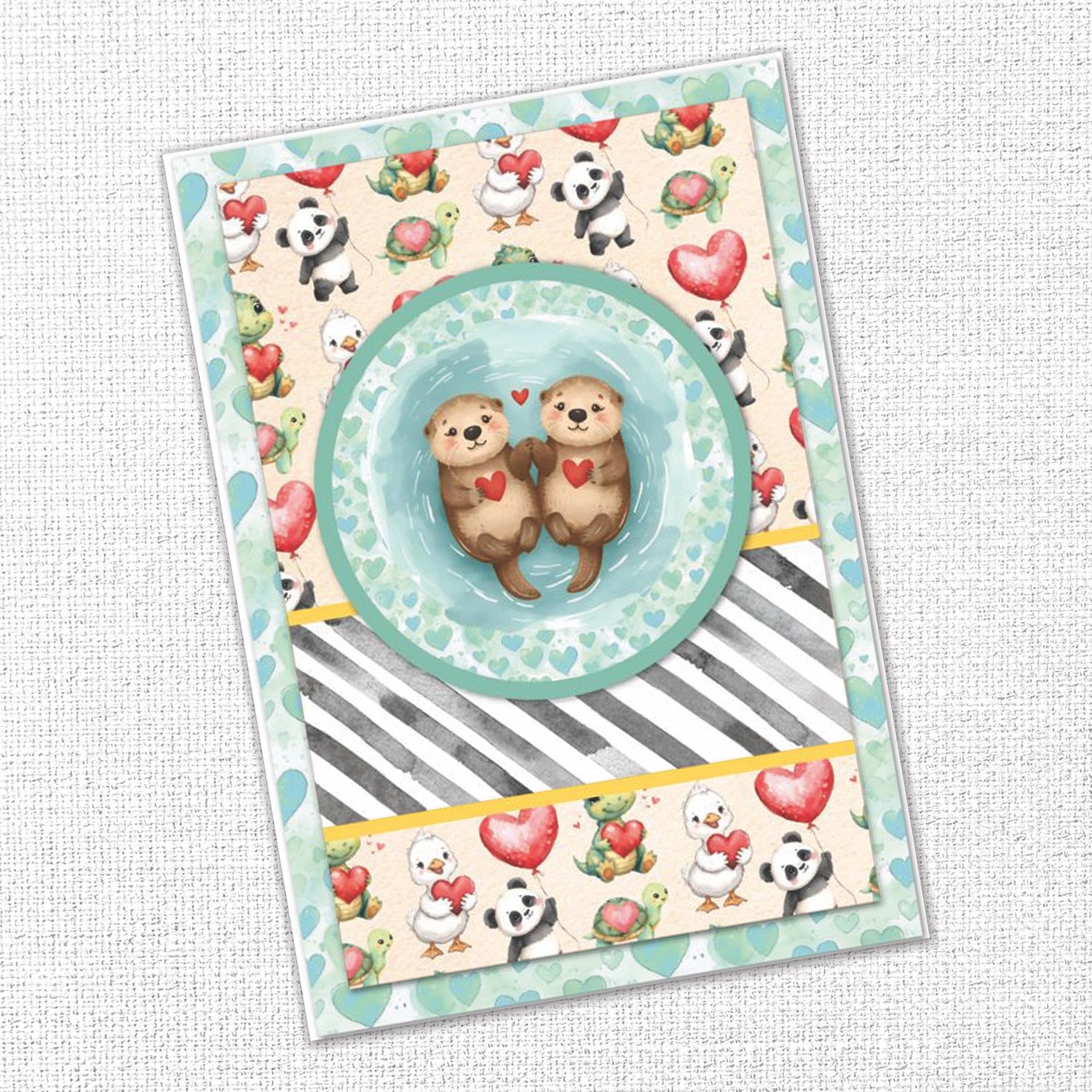 Paper Rose Perfect Pairs Basics 6x6 Paper Pack 35809 otters