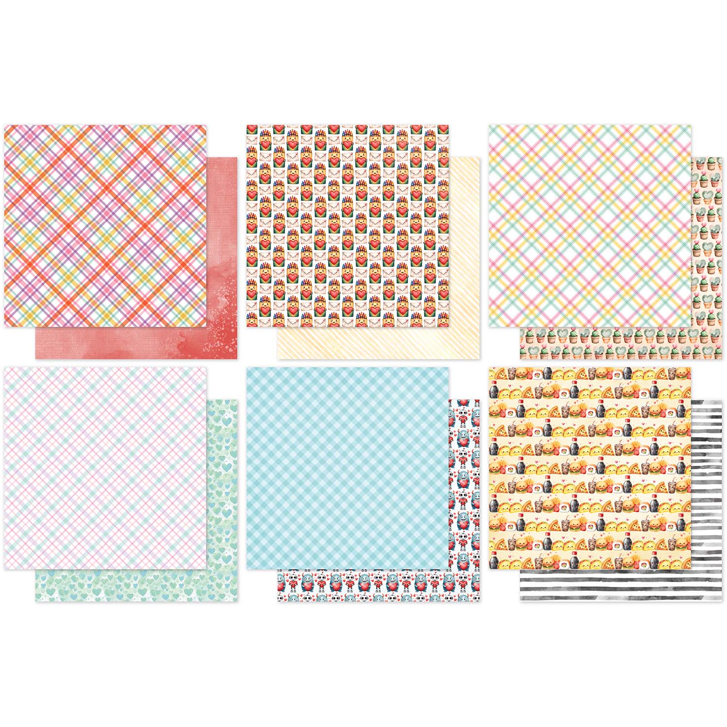 Paper Rose Perfect Pairs Basics 6x6 Paper Pack 35809 sheets