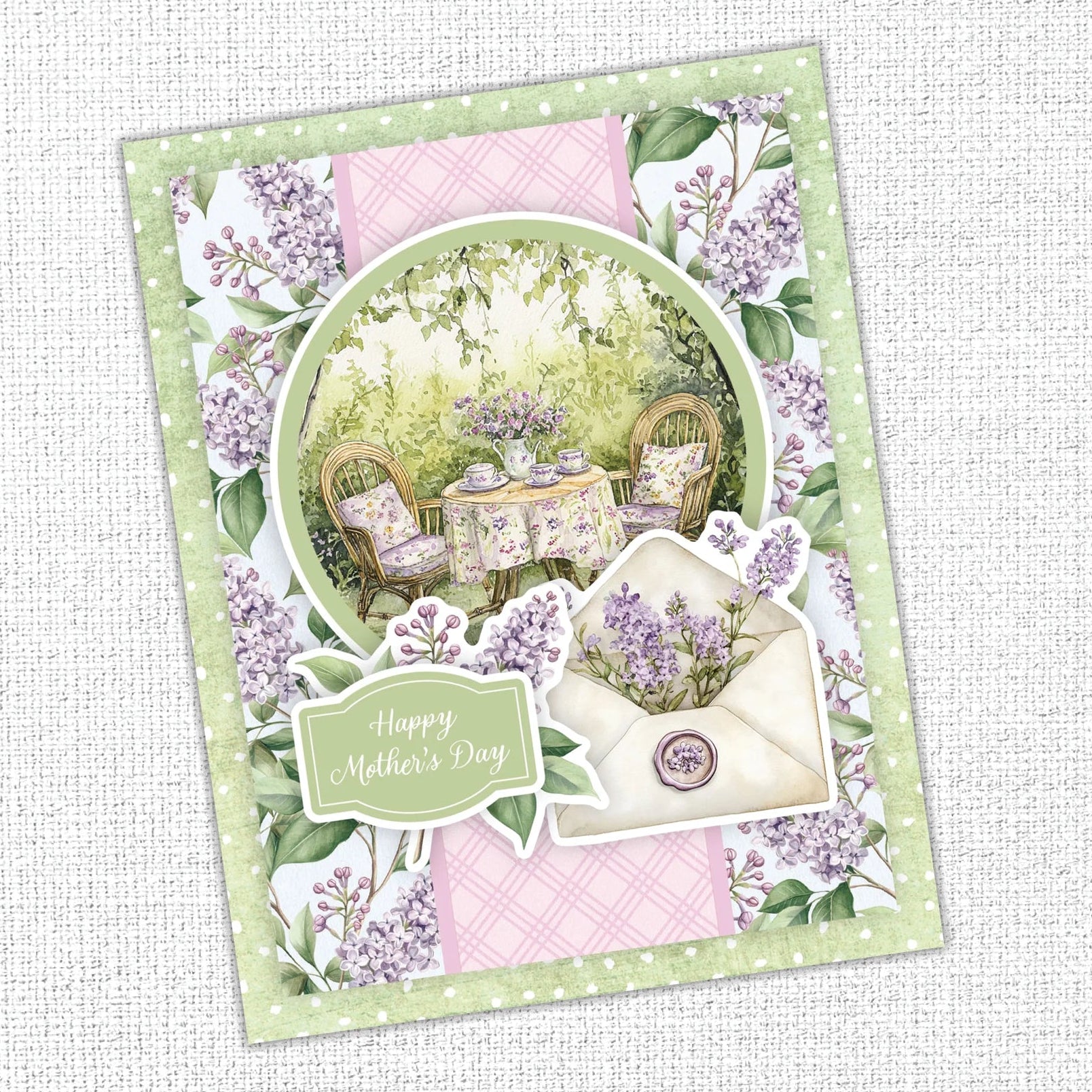 Paper Rose Petals and Pansies 12x12 Paper Collection 36370 envelope