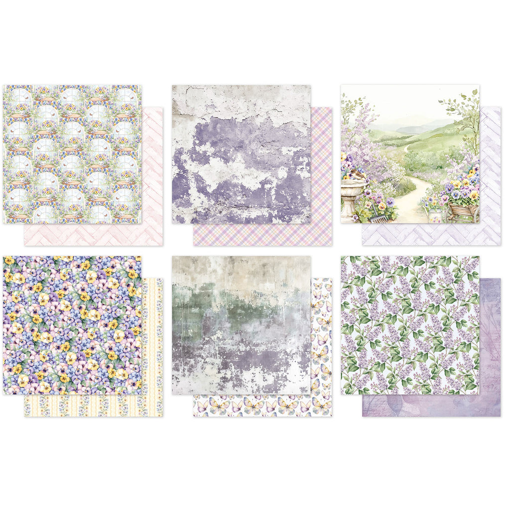 Paper Rose Petals and Pansies Basics 6x6 Paper 36400 cardstock