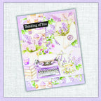 Paper Rose Petals and Pansies Embossed Die Cuts 36391 thinking of you