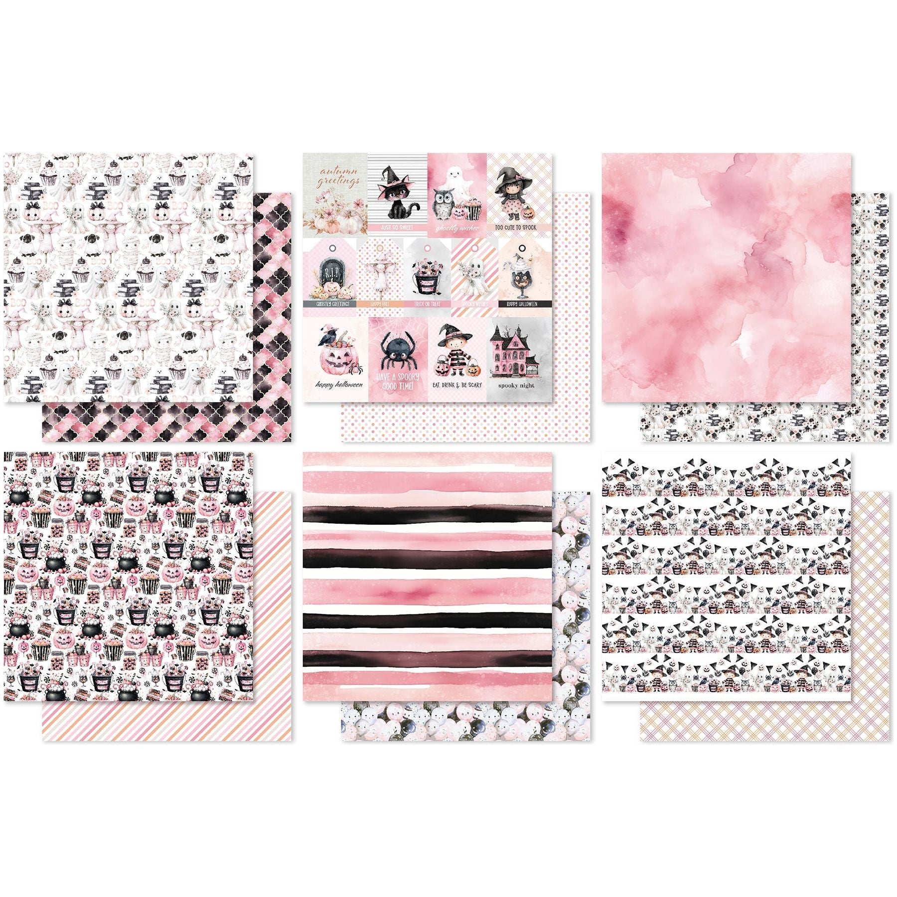 Paper Rose Pink Halloween 12x12 Paper 32796 pages