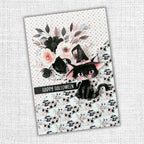 Paper Rose Pink Halloween 6x6 Paper 32817 happy halloween cat