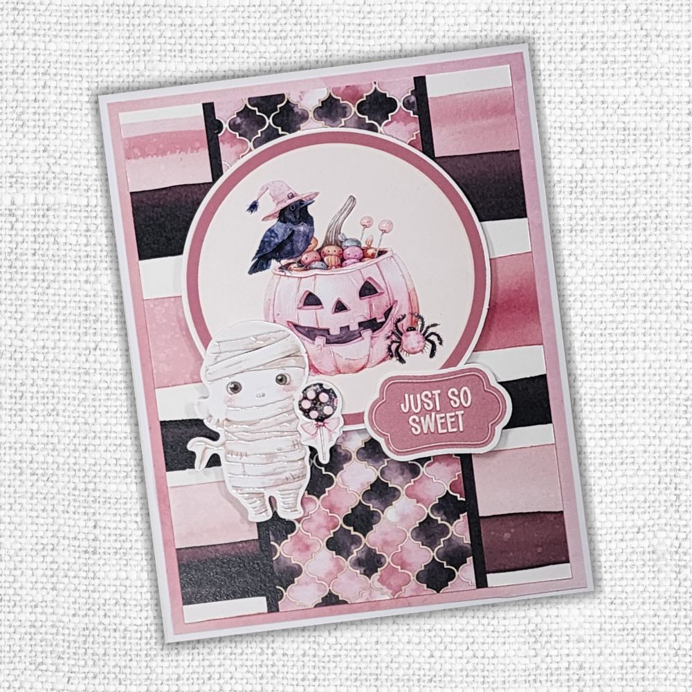 Paper Rose Pink Halloween Die Cuts and Sentiments 32868 just so sweet