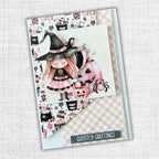 Paper Rose Pink Halloween Embossed Die Cuts 32790 ghostly greetings
