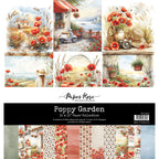 Paper Rose Poppy Garden 12x12 Paper 34620