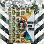 Paper Rose Portraits in Bloom 12x12 Paper 36559 picture frames thank you card sasha 