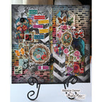 Paper Rose Portraits in Bloom 12x12 Paper 36559 picure frames flowers butterflies word background bloom shine cherish