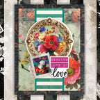 Paper Rose Portraits in Bloom Embossed Die Cuts 36580 sending lots of love