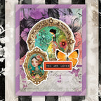 Paper Rose Portraits in Bloom Embossed Die Cuts 36580 you are loved