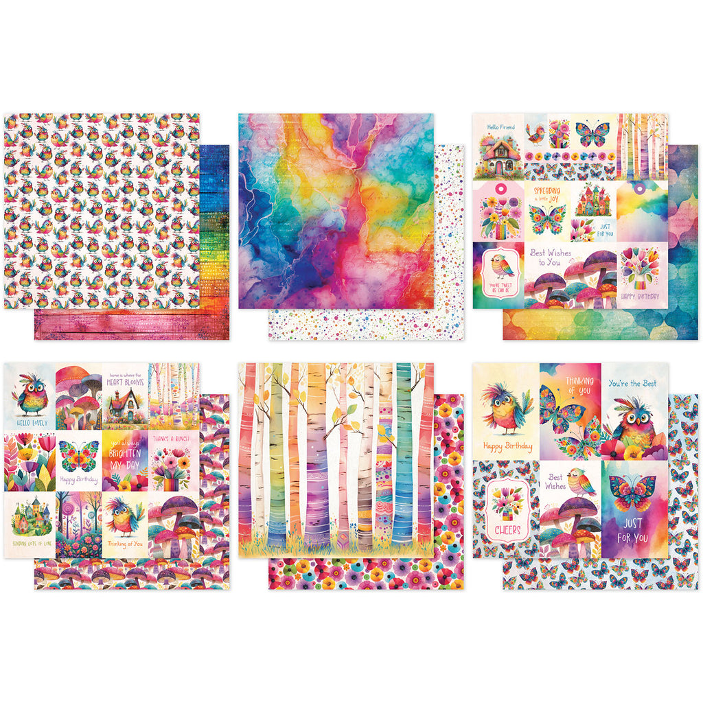 Paper Rose Rainbow Village 6x6 Paper Pack 35484 sheets