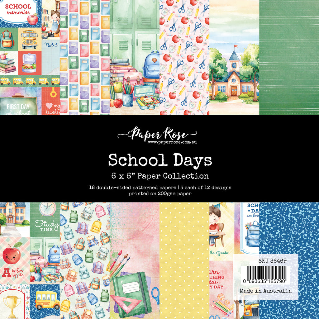 Paper Rose School Days 6x6 Paper 36469