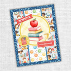 Paper Rose School Days Tags and Tickets Embossed Die Cuts 36526 apple on books award student crayons