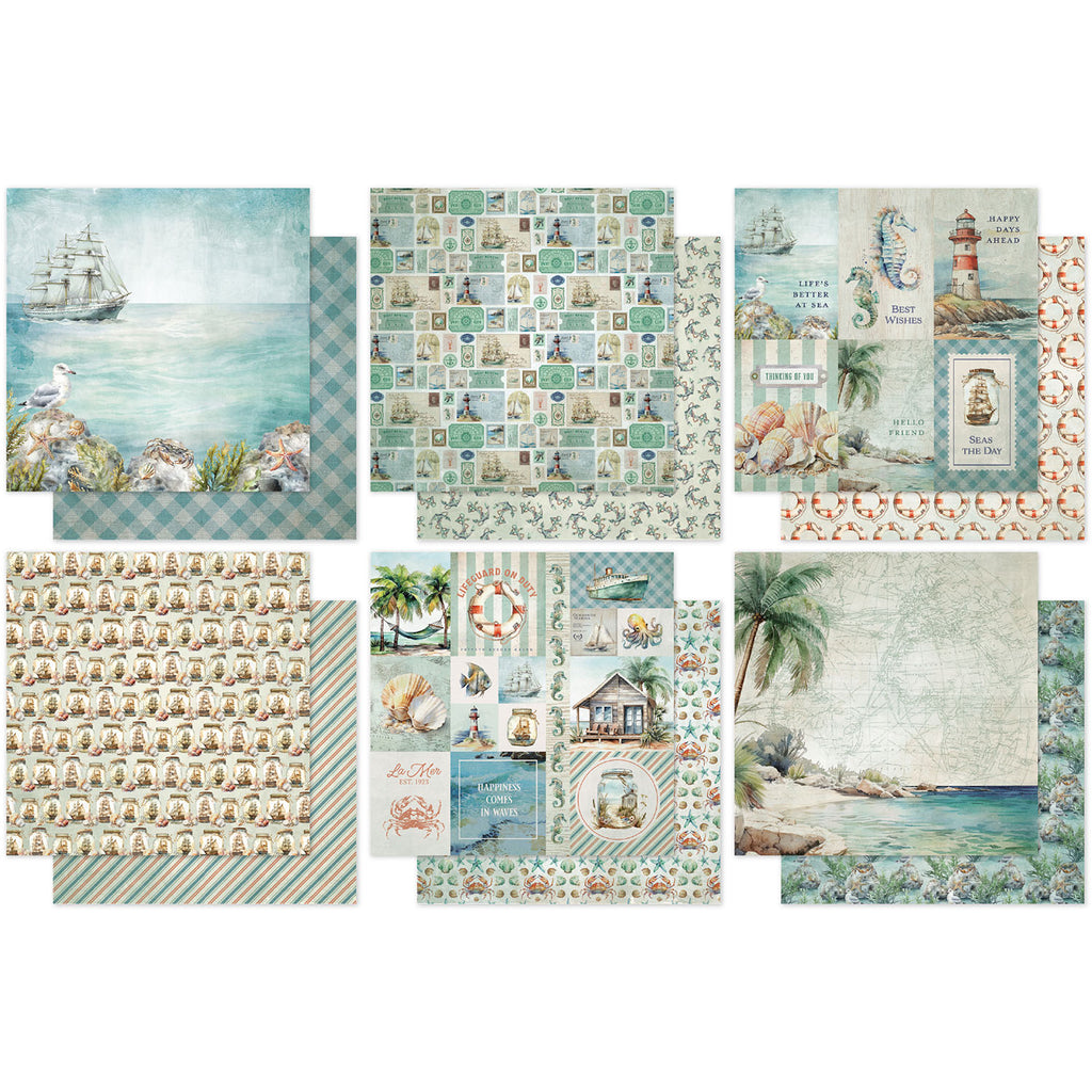 Paper Rose Seaside Memories 12x12 Paper 33750 sheets