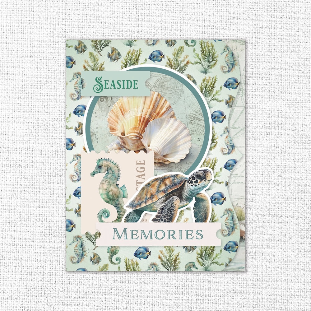 Paper Rose Seaside Memories Basics 12x12 Paper 33774 turtle