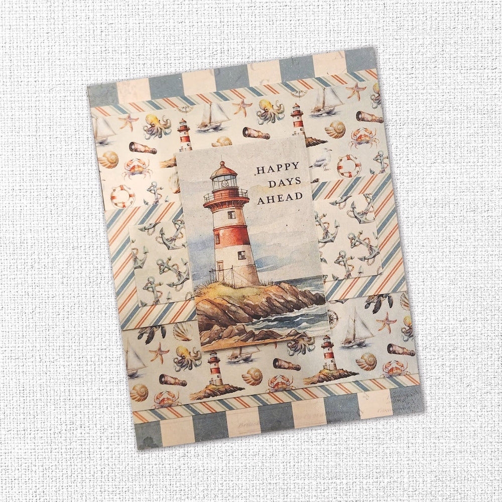 Paper Rose Seaside Memories Basics 6x6 Paper 33795 happy days