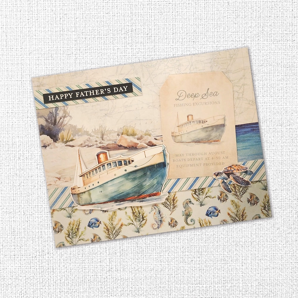Paper Rose Seaside Memories Embossed Die Cuts 33798 father's day