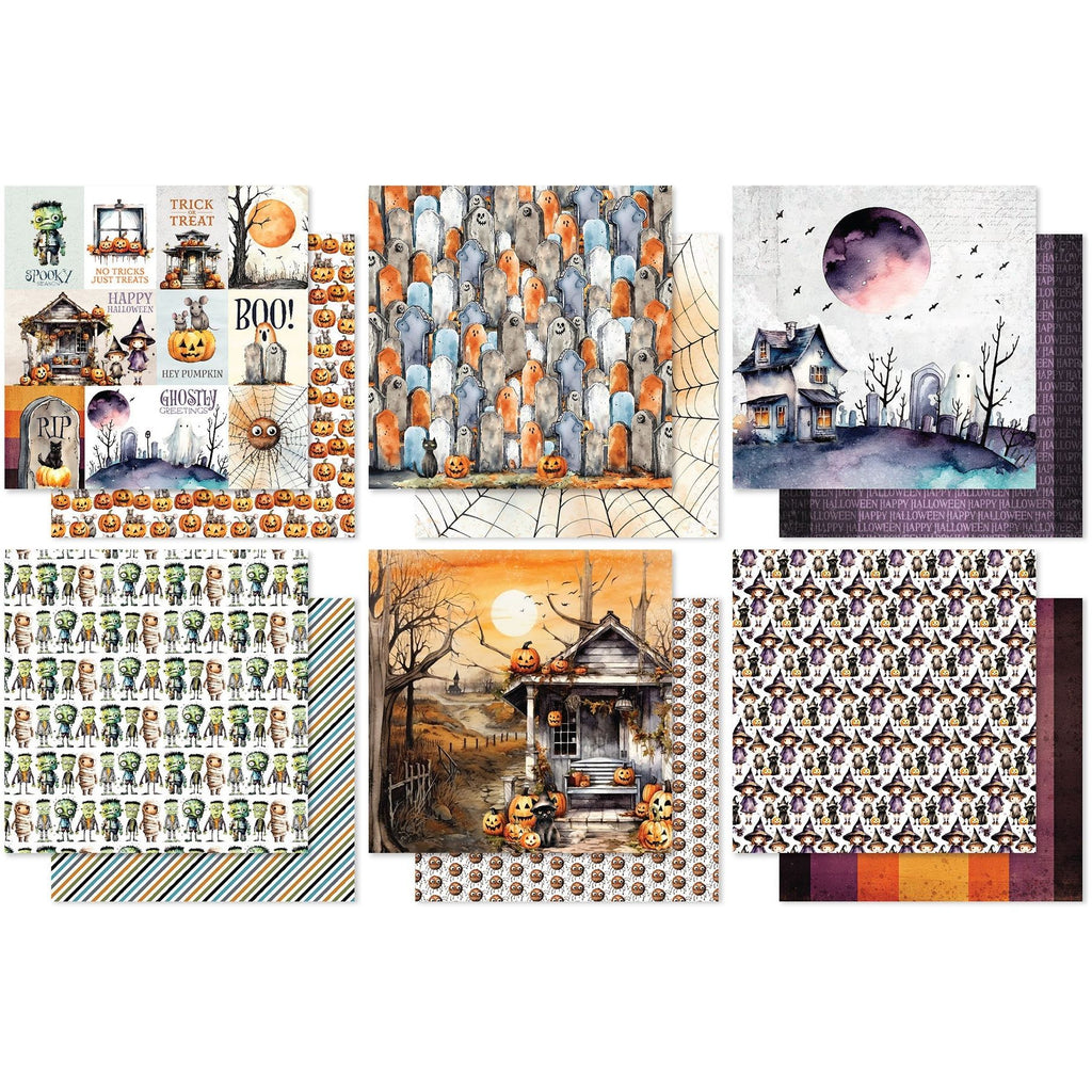 Paper Rose Spooky Halloween 12x12 Paper 32733 sheets
