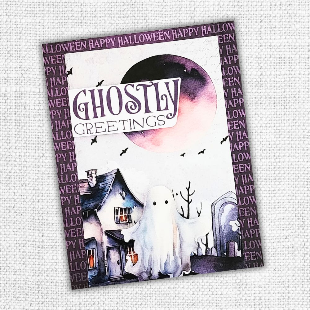 Paper Rose Spooky Halloween Embossed Die Cuts 32757 ghostly greetings