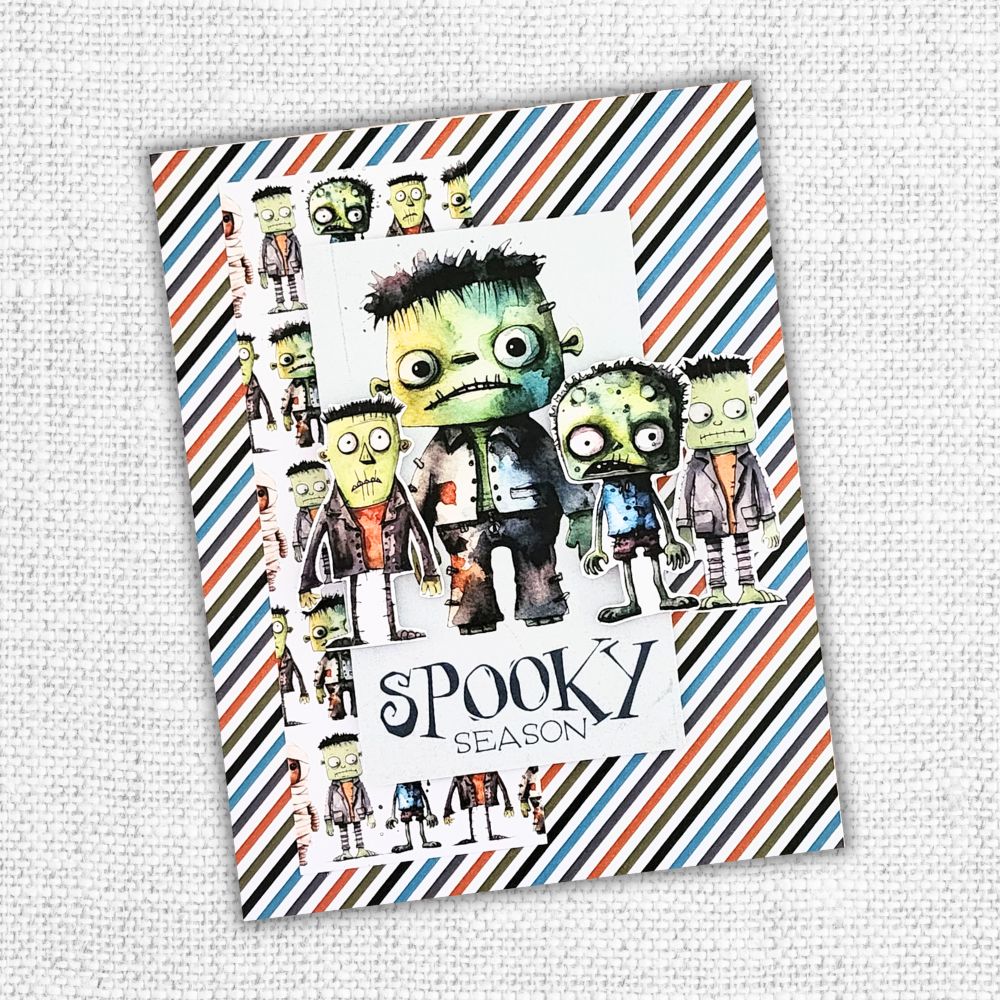 Paper Rose Spooky Halloween Embossed Die Cuts 32757 monsters
