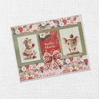 Paper Rose Strawberry Friends 12x12 Paper 34860 hello