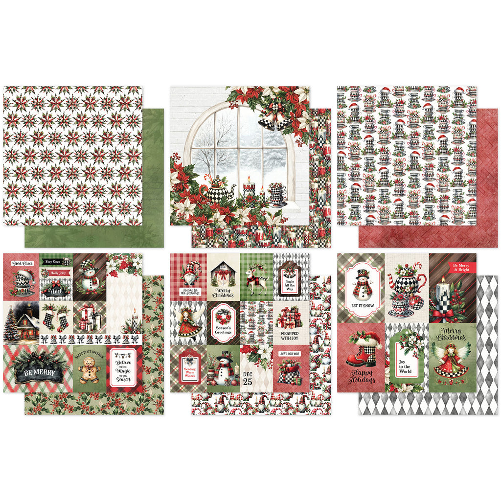 Paper Rose Studio Christmas Wishes 12x12 Paper 37084 cardstock